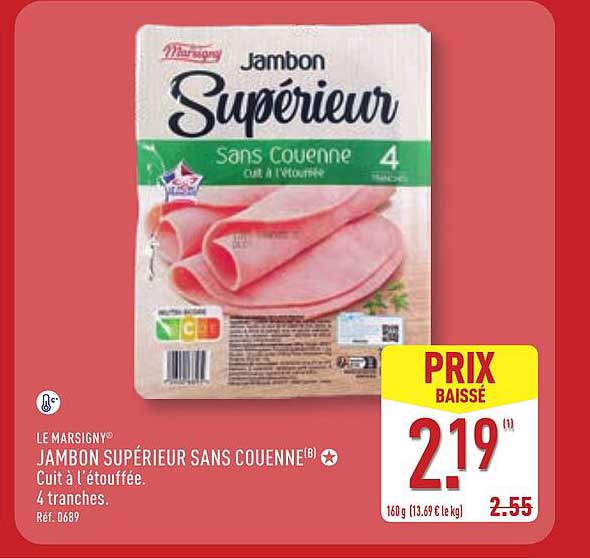 JAMBON SUPÉRIEUR SANS COUENNE