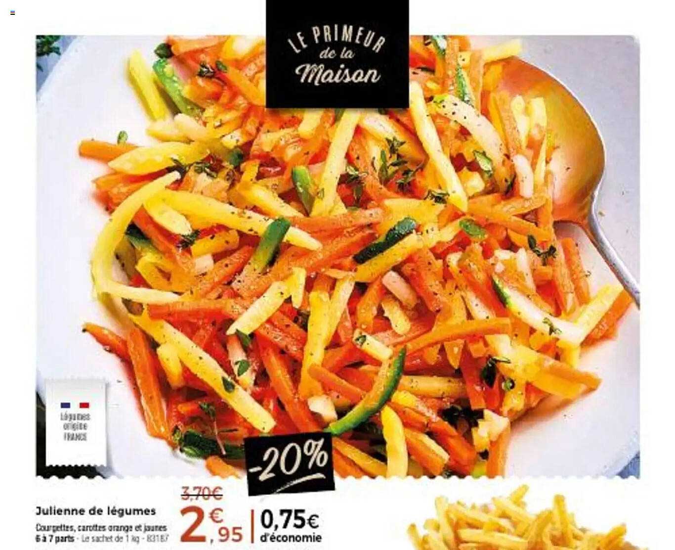 Julienne de légumes