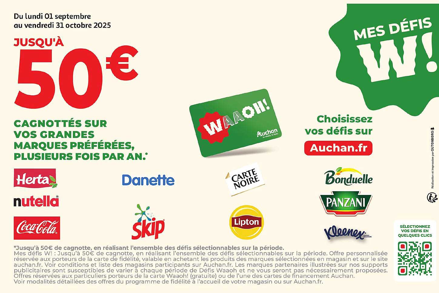 Jusqu'à 50€ Cagnottés sur vos grandes marques préférées