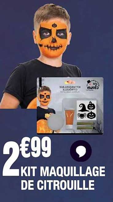 KIT MAQUILLAGE DE CITROUILLE