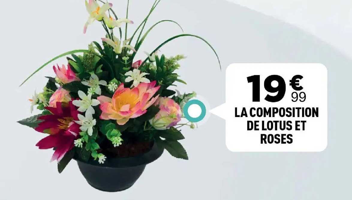 LA COMPOSITION DE LOTUS ET ROSES