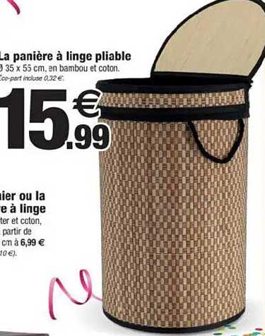 La panière à linge pliable