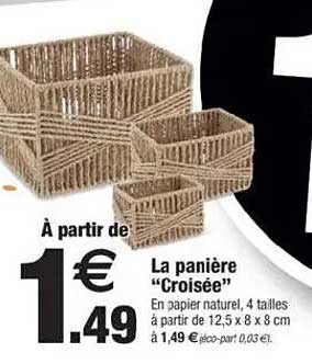 La panière “Croisée”