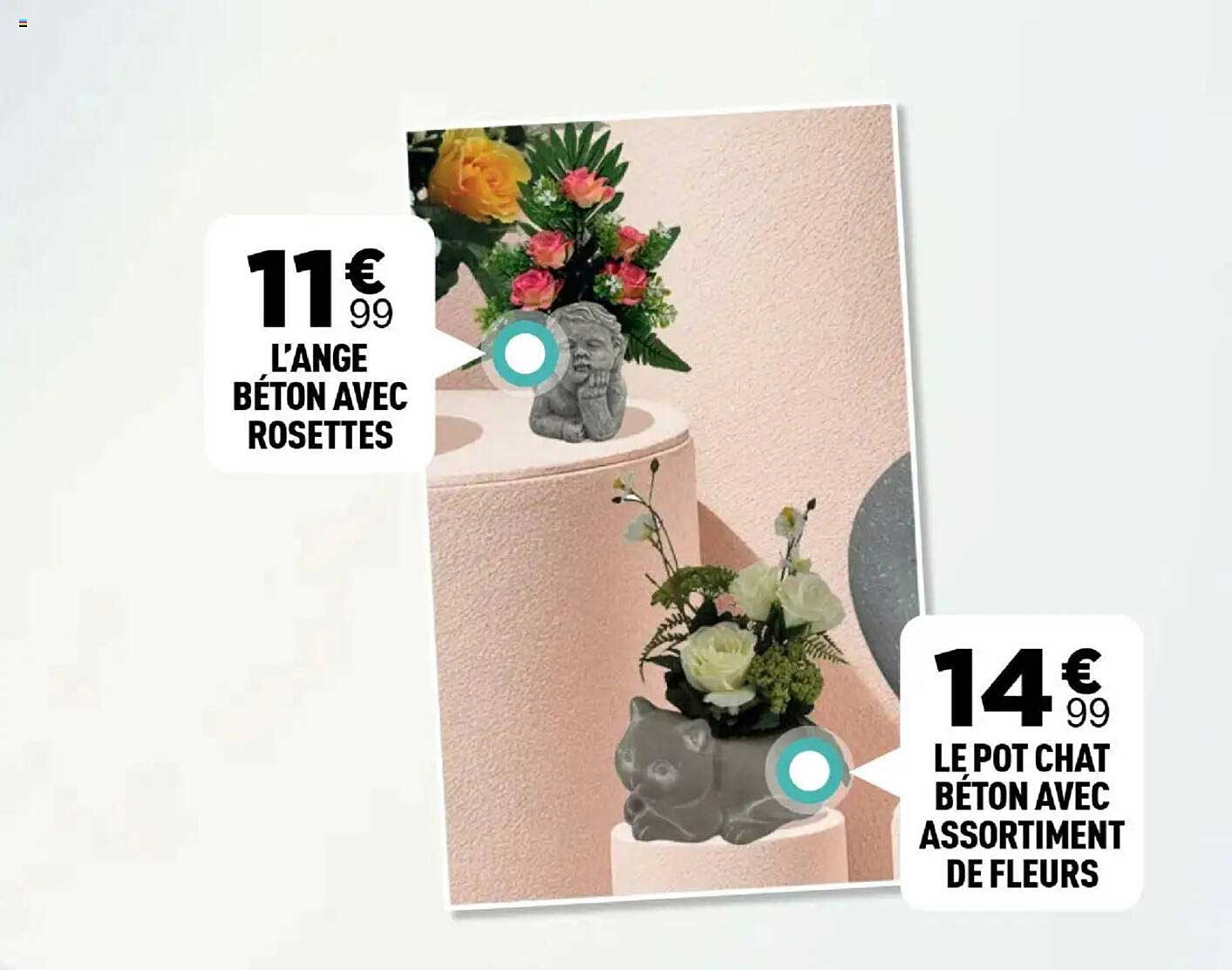 L'ANGE BÉTON AVEC ROSETTES