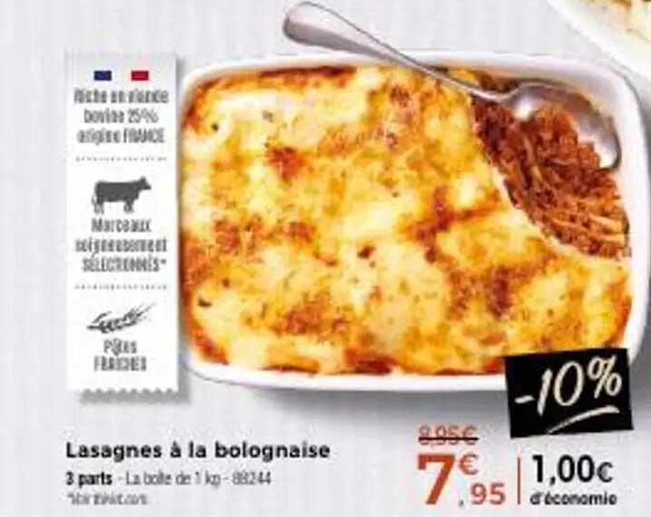 Lasagnes à la bolognaise
