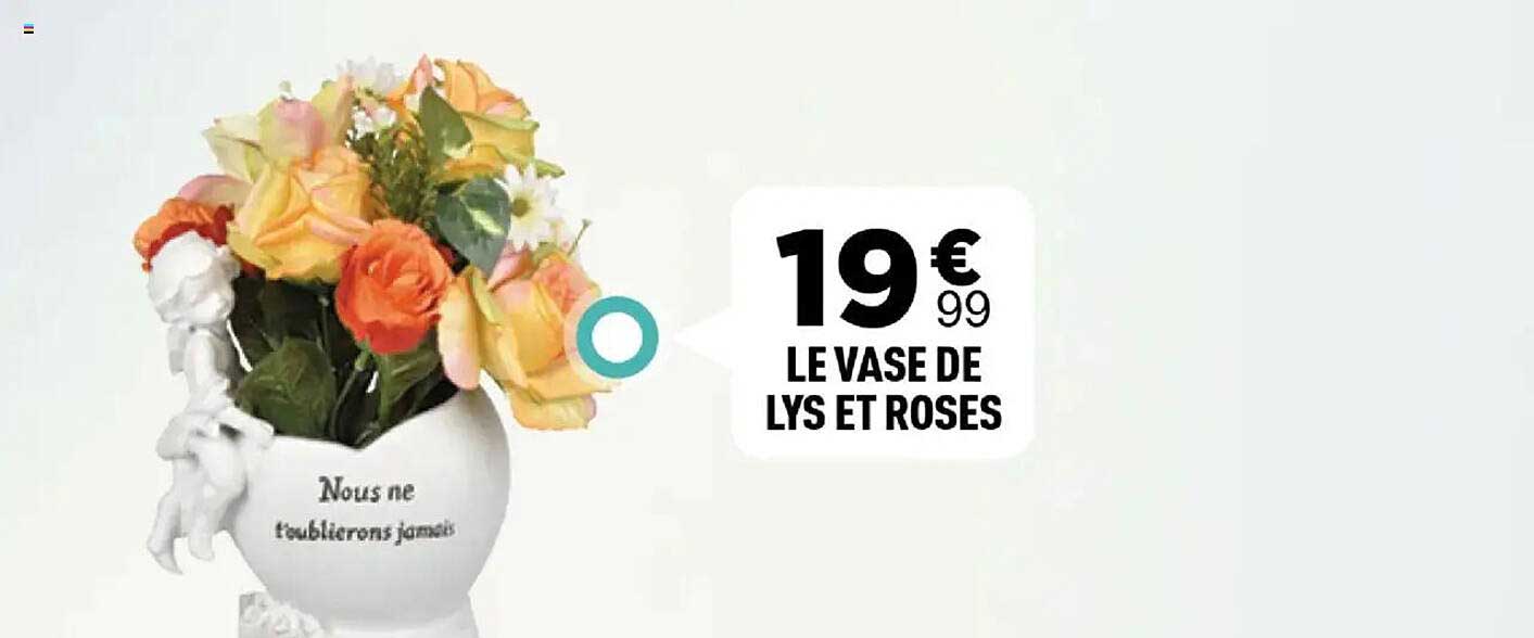 LE VASE DE LYS ET ROSES
