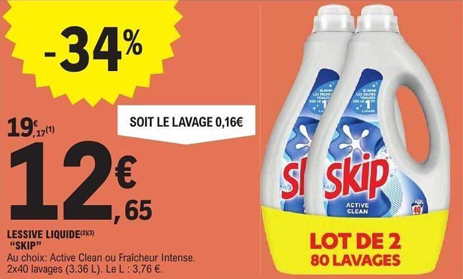 LESSIVE LIQUIDE "SKIP"