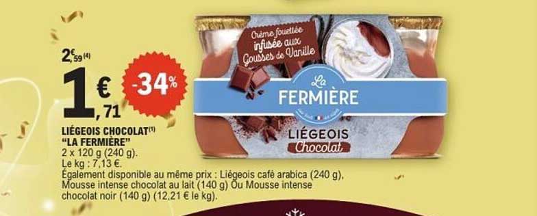 LIEGEOIS CHOCOLAT™ "LA FERMIERE"