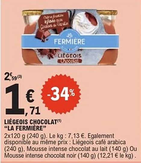 LIÉGEOIS CHOCOLAT(*) "LA FERMIRE"