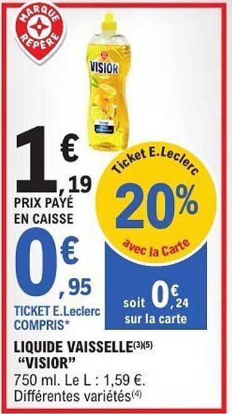 LIQUIDE VAISSELLE “VISIOR”