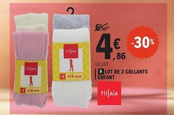LOT DE 2 COLLANTS ENFANT