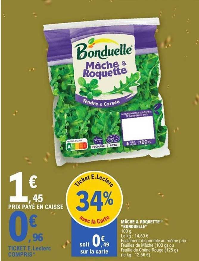MÂCHE & ROQUETTE "BONDUELLE"