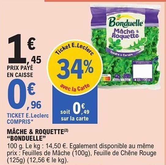 MÂCHE & ROQUETTE "BONDUELLE"