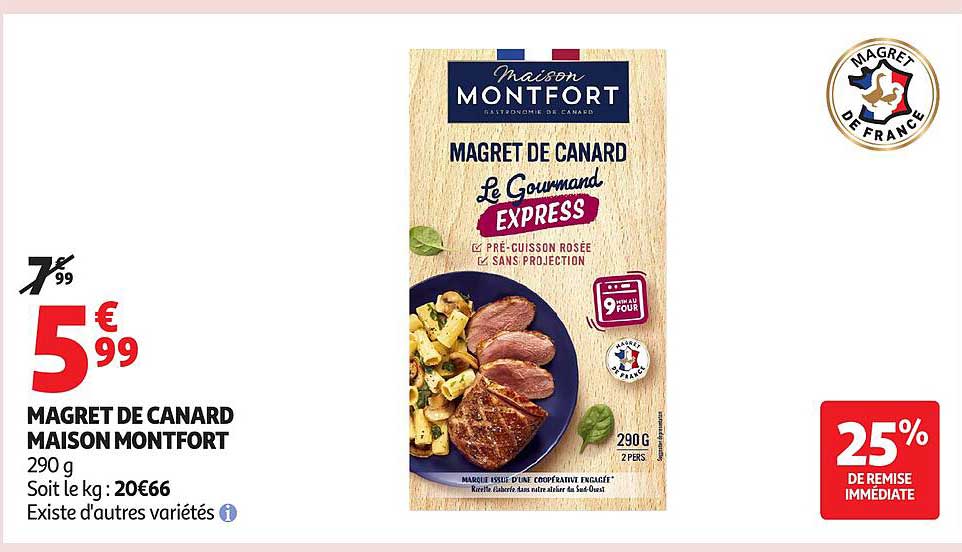 MAGRET DE CANARD MAISON MONTFORT