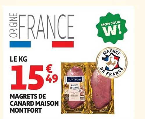 MAGRETS DE CANARD MAISON MONTFORT