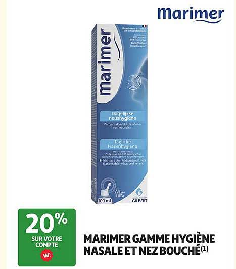 MARIMER GAMME HYGIÈNE NASALE ET NEZ BOUCHÉ