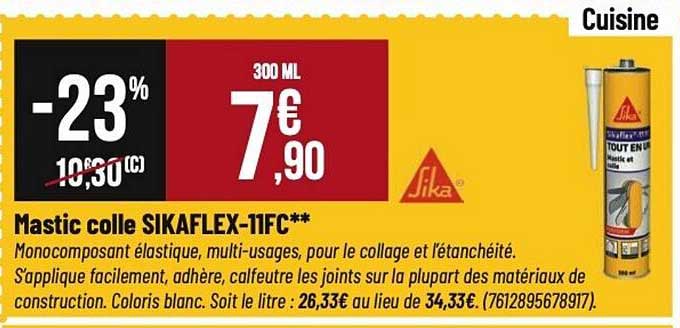 Mastic colle SIKAFLEX-11FC**