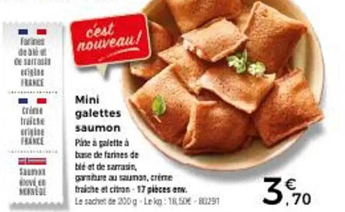 Mini galettes saumon