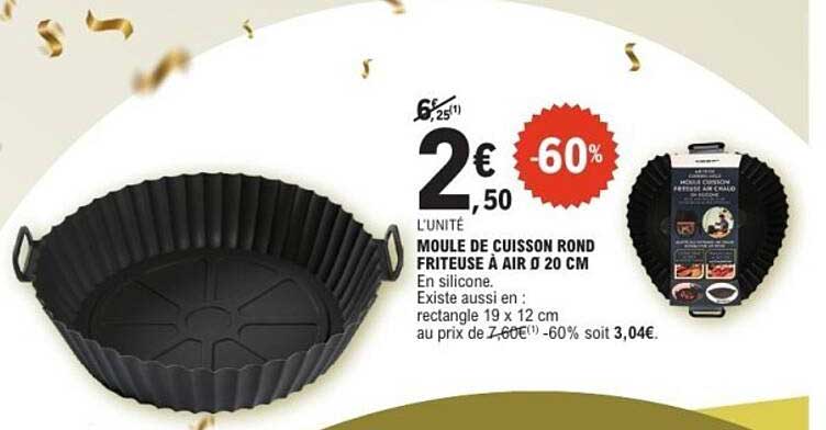 MOULE DE CUISSON ROND FRITEUSE À AIR Ø 20 CM