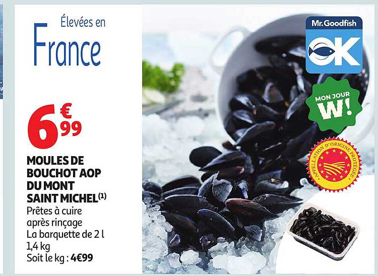 MOULES DE BOUCHOT AOP DU MONT SAINT MICHEL