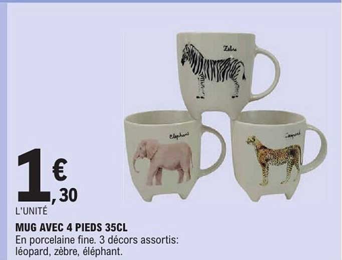 MUG AVEC 4 PIEDS 35CL