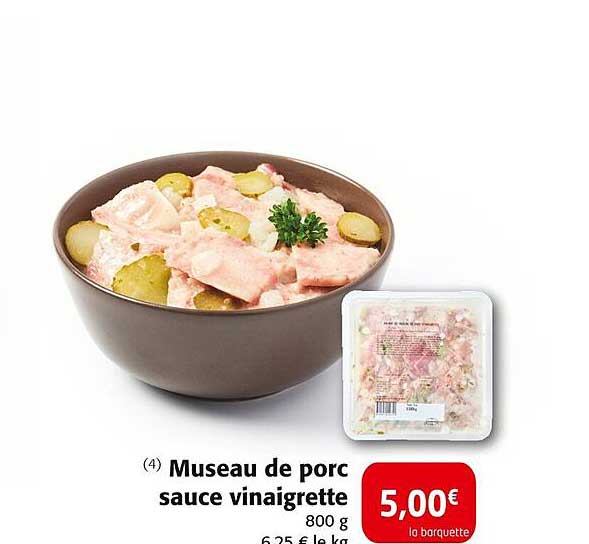 Museau de porc sauce vinaigrette