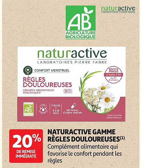 NATURACTIVE GAMME RÈGLES DOULOUREUSES