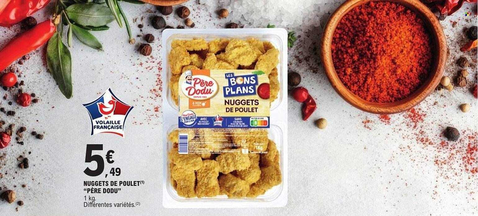 NUGGETS DE POULET "PÈRE DODU"