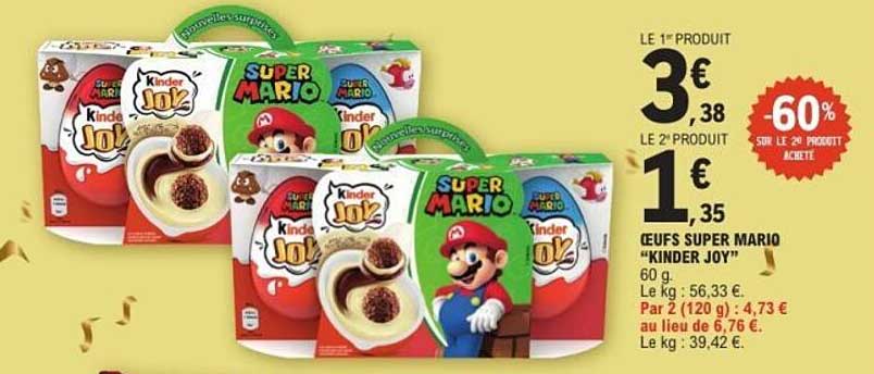 Œufs Super Mario “Kinder Joy”