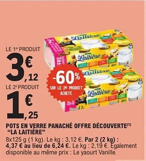 Offre découverte LA LAITIERE