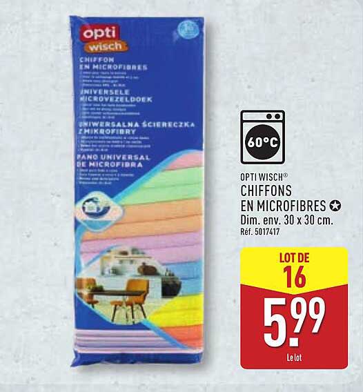 OPTIM WISCH CHIFFONS EN MICROFIBRES