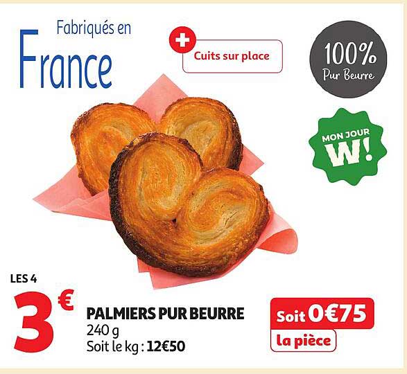 PALMIERS PUR BEURRE