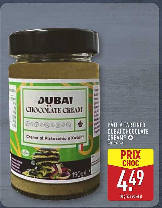 PÂTE À TARTINER DUBAI CHOCOLATE CREAM
