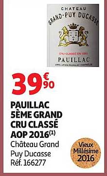 PAUILLAC 5ÈME GRAND CRU CLASSÉ AOP 2016