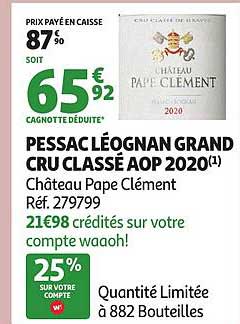 PESSAC LÉOGNAN GRAND CRU CLASSÉ AOP 2020
