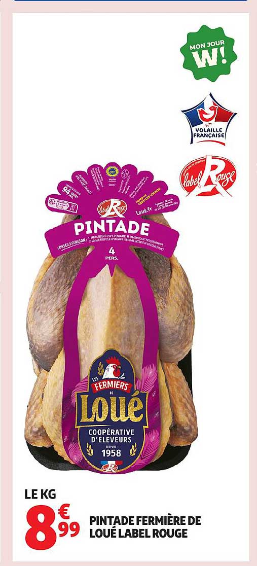 PINTADE FERMIÈRE DE LOUÉ LABEL ROUGE