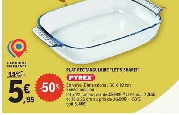 PLAT RECTANGULAIRE "LET'S SHARE!"