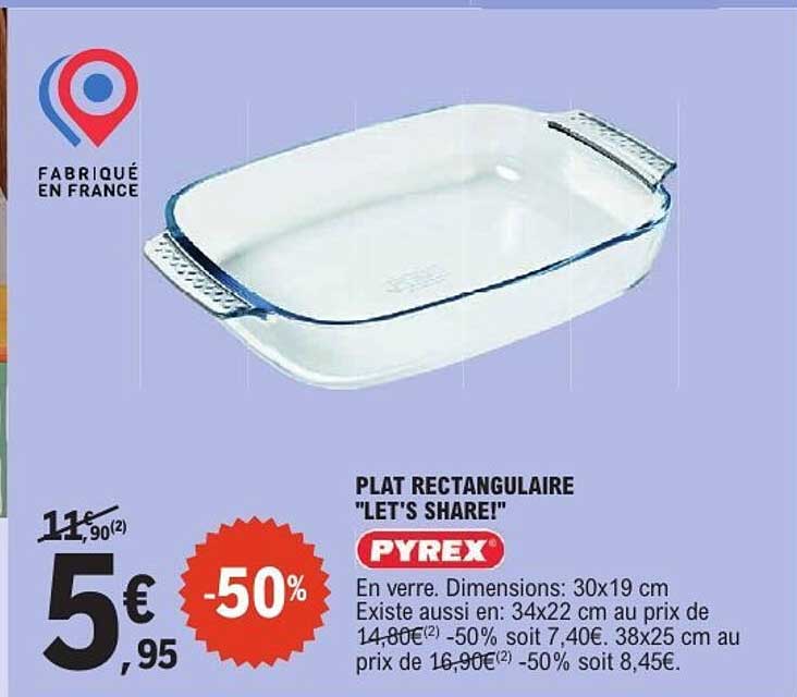 PLAT RECTANGULAIRE "LET'S SHARE!"