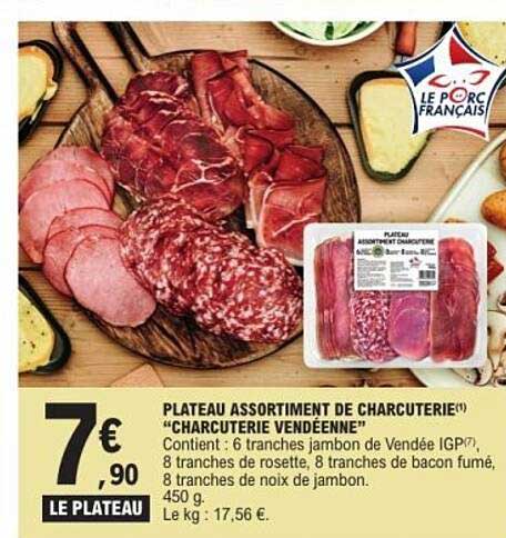 PLATEAU ASSORTIMENT DE CHARCUTERIE "CHARCUTERIE VENDÉENNE"