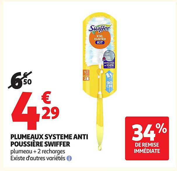 PLUMEAUX SYSTEME ANTI POUSSIERE SWIFFER