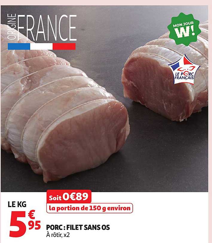 PORC : FILET SANS OS