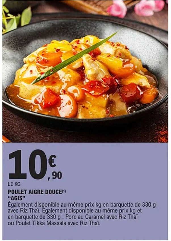 POULET AIGRE DOUCE « AGIS »
