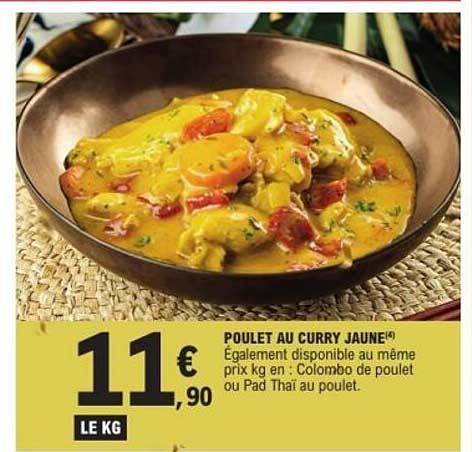 POULET AU CURRY JAUNE