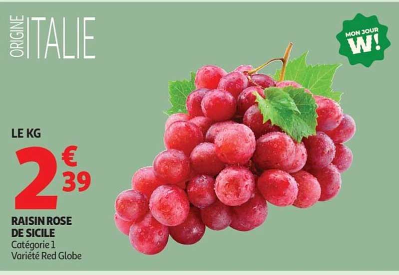 RAISIN ROSE DE SICILE