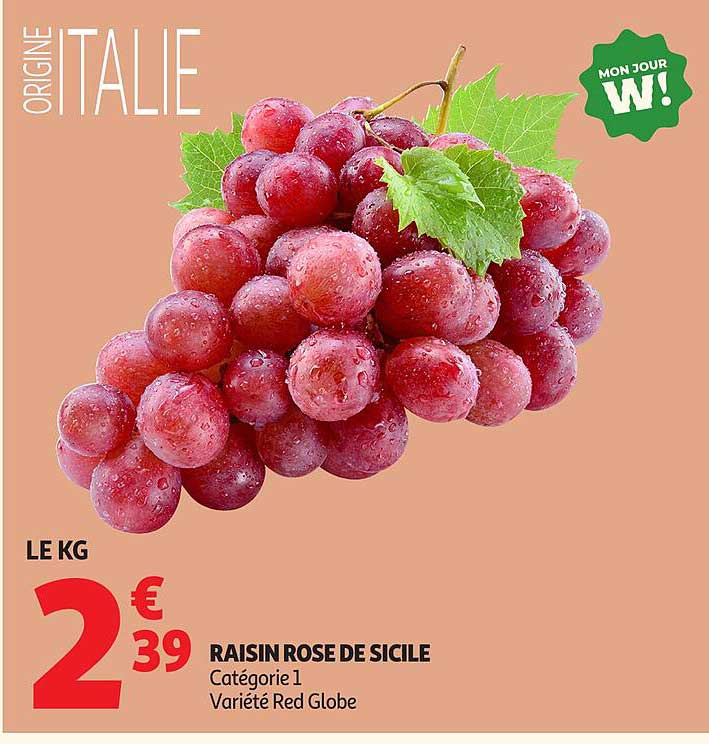 RAISIN ROSE DE SICILE