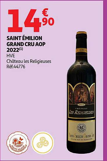SAINT ÉMILION GRAND CRU AOP 2022