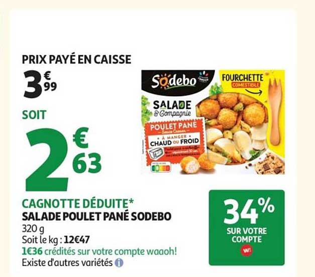 Salade Poulet Pané Sodexo