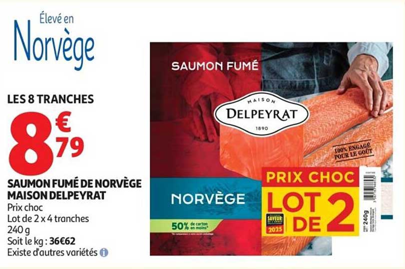 SAUMON FUMÉ DE NORVÈGE MAISON DELPEYRAT