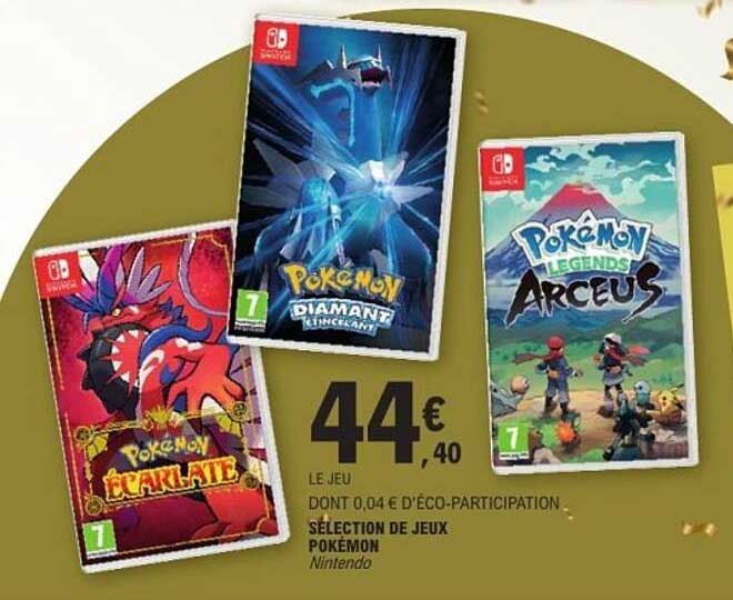 Sélection de jeux Pokémon