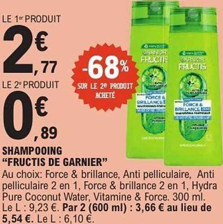 SHAMPOOING "FRUCTIS DE GARNIER"